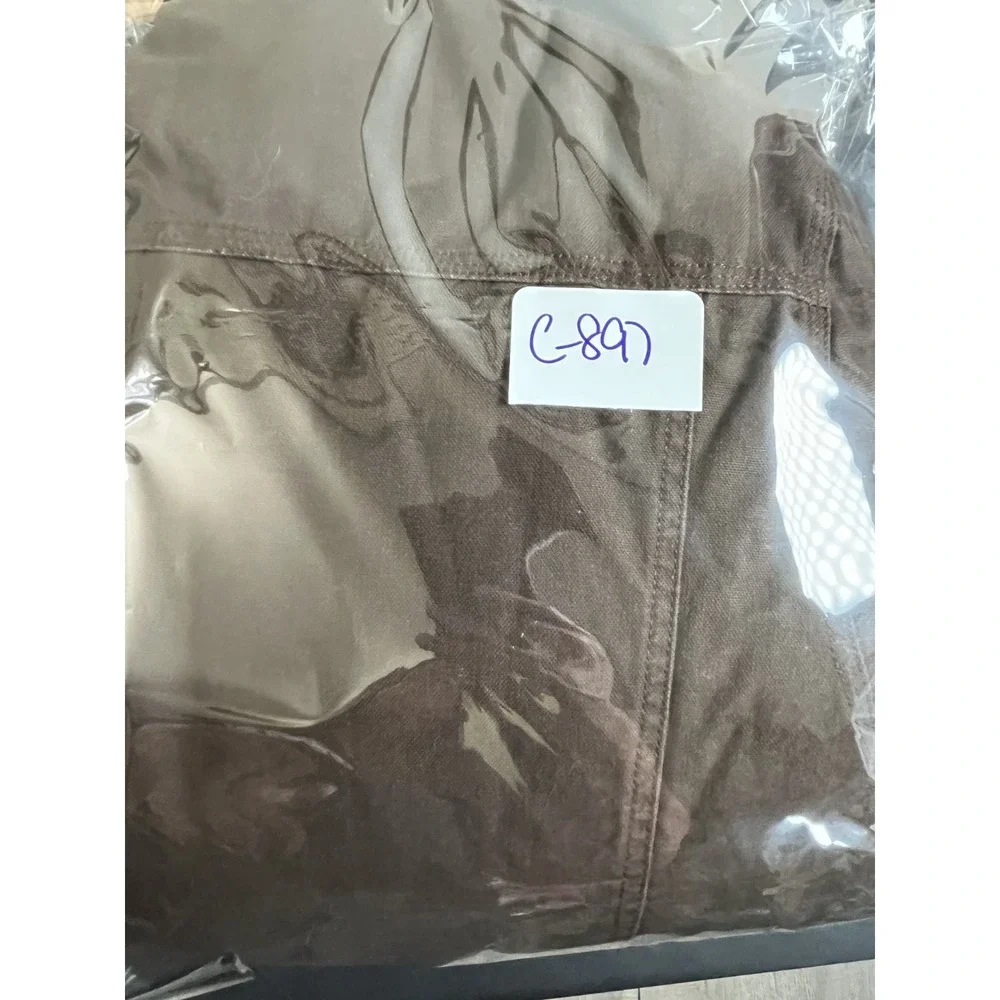 Woolrich Brown Canvas Sherpa‎ Lined Chore Rancher Barn Coat Mens Large